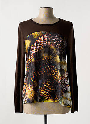 T-shirt manches longues manches longues marron BASLER femme