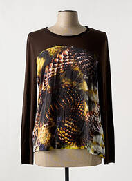 T-shirt manches longues manches longues marron BASLER femme