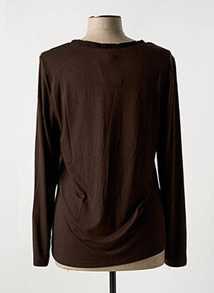 T-shirt manches longues manches longues marron BASLER femme