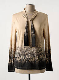 T-shirt manches longues manches longues beige BASLER femme