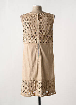 Robe mi-longue sans manche sans manche marron THOMAS RABE femme