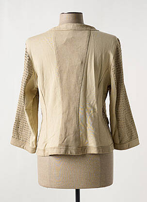 Veste casual col rond beige FUEGO WOMAN femme
