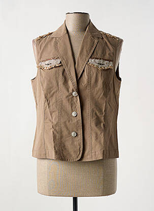 Veste casual col tailleur marron RABE femme