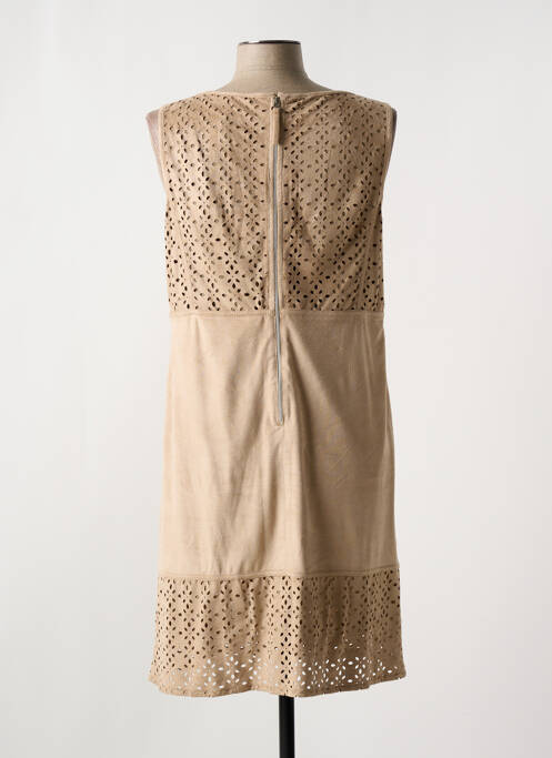 Robe mi-longue sans manche sans manche marron THOMAS RABE femme