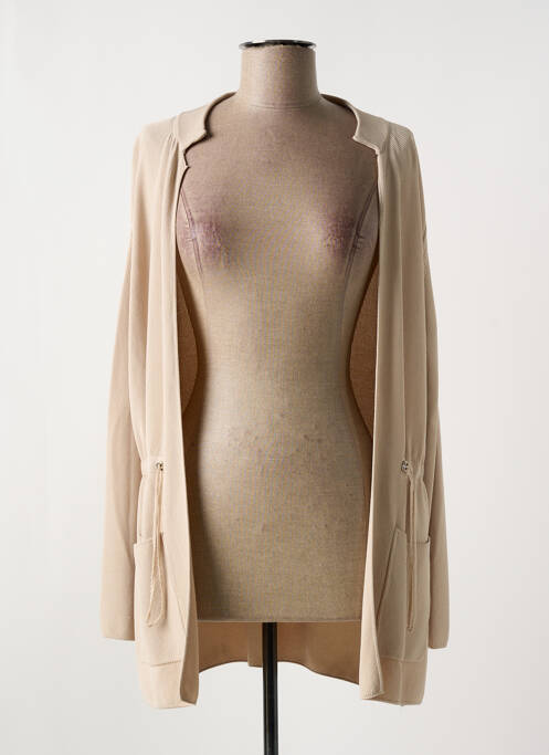 Gilet manches longues beige WNT COLLECTION pour femme