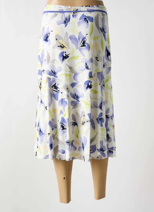 Jupe mi-longue violet FRANK WALDER pour femme