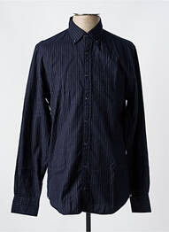 Chemise manches longues imprimé rayures bleu TOMMY HILFIGER homme