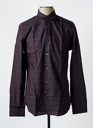 Chemise manches longues manches longues violet SELECTED homme