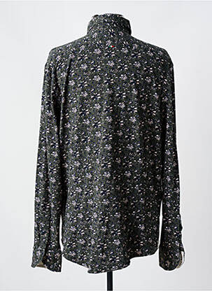 Chemise manches longues manches longues vert FIL NOIR homme