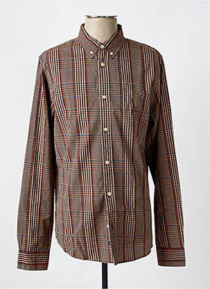Chemise manches longues manches longues marron SCOTCH & SODA homme