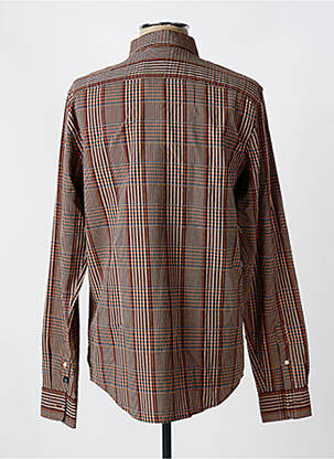 Chemise manches longues manches longues marron SCOTCH & SODA homme