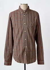Chemise manches longues marron SCOTCH & SODA pour homme seconde vue