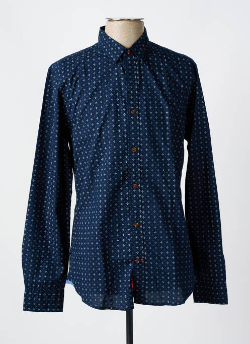 Chemise manches longues imprimé fantaisie bleu SCOTCH & SODA homme