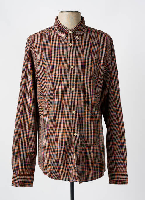 Chemise manches longues marron SCOTCH & SODA pour homme