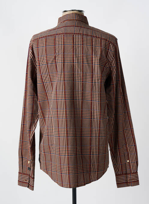 Chemise manches longues marron SCOTCH & SODA pour homme