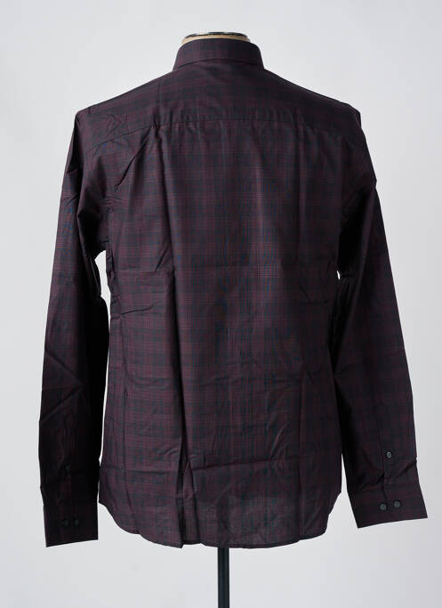 Chemise manches longues rouge SELECTED pour homme