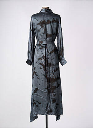 Robe longue manches longues manches longues gris MAISON HOTEL femme