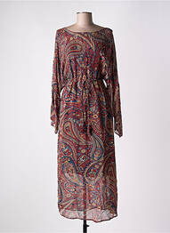 Robe longue manches longues manches longues rouge STELLA FOREST femme