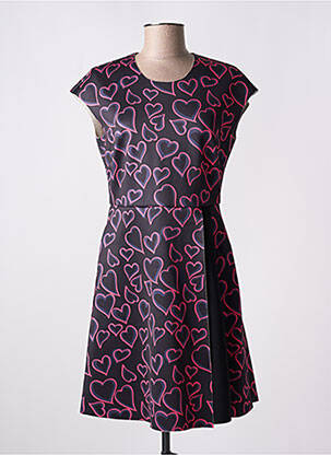 Robe courte fermeture zippée au dos manches courtes rose SPORTMAX femme