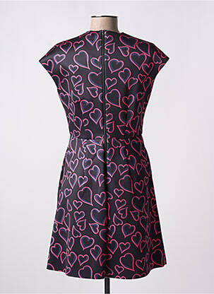 Robe courte fermeture zippée au dos manches courtes rose SPORTMAX femme