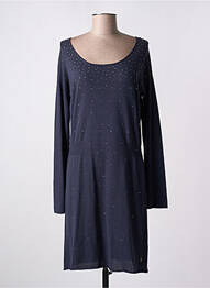 Robe pull stretch manches longues bleu DIPLODOCUS femme