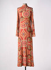 Robe longue orange #OOTD pour femme seconde vue