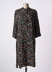 Robe mi-longue noir LES PETITES FLEURS pour femme seconde vue