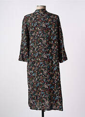 Robe mi-longue noir LES PETITES FLEURS pour femme seconde vue