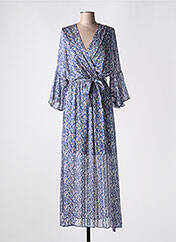 Robe Maxi WHBM PETITE Taille 2P - Imprimé Fleurs Abstraites, Manches Longues, Neuve Avec étiquette