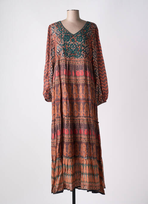 Robe longue orange MAISON HOTEL pour femme