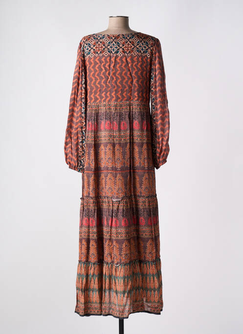 Robe longue orange MAISON HOTEL pour femme