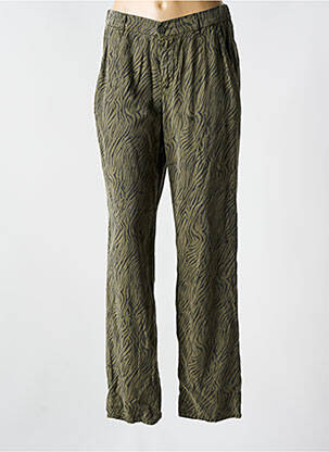 Pantalon flare taille normale taille normale vert FIVE femme
