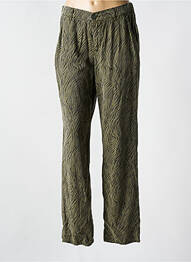 Pantalon flare taille normale taille normale vert FIVE femme