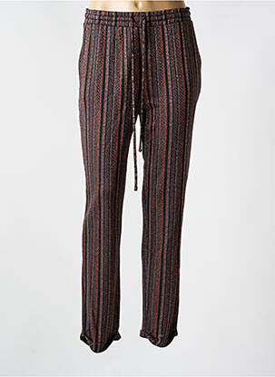 Pantalon 7/8 taille élastique taille normale marron STELLA FOREST homme