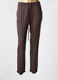 Pantalon 7/8 taille élastique taille normale marron STELLA FOREST homme