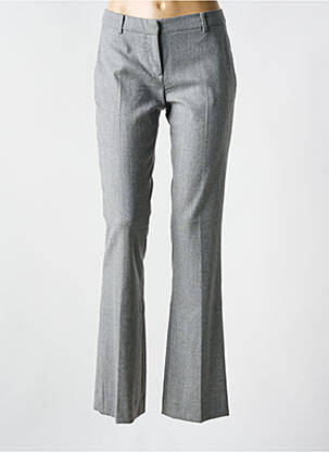 Pantalon flare fermeture zippée sous rabat avec crochet taille basse gris TOMMY HILFIGER femme