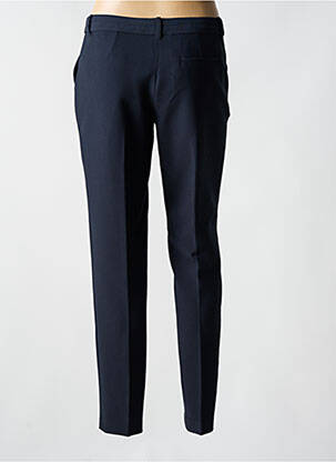 Pantalon chino fermeture zippée sous rabat boutonné taille normale bleu EMPORIO ARMANI femme