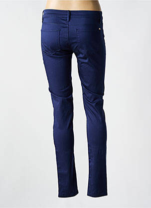 Pantalon slim tissage popeline taille normale bleu TOMMY HILFIGER femme