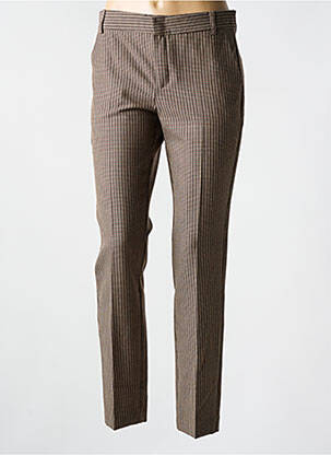 Pantalon chino taille basse taille basse marron HOD femme