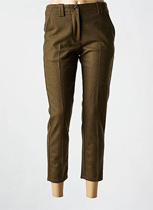 Pantalon 7/8 taille haute taille haute vert ATTIC AND BARN femme