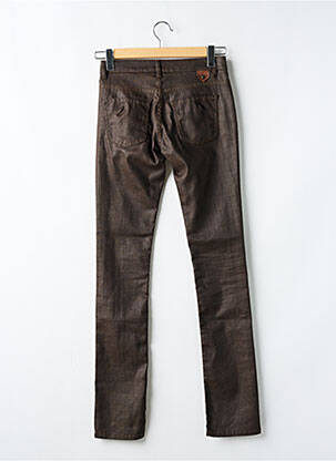 Jeans coupe slim stretch taille normale marron IKKS femme