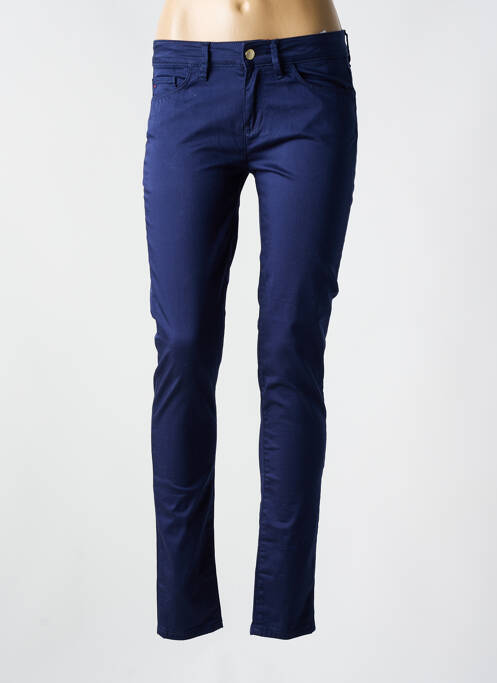 Pantalon slim bleu TOMMY HILFIGER pour femme