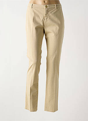 Pantalon chino tissage popeline taille normale beige WEEKEND MAXMARA femme