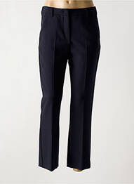 Pantalon chino fermeture zippée sous rabat avec crochet taille normale bleu WEEKEND MAXMARA femme