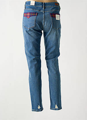 Jeans coupe slim effet usé délavé taille normale bleu TOMMY HILFIGER femme