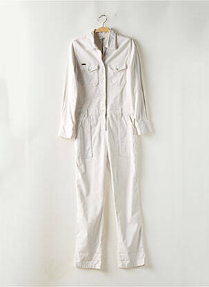 Combi-pantalon col chemisier manches longues gris ACQUAVERDE femme