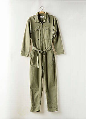Combi-pantalon col chemisier manches 3/4 vert ACQUAVERDE femme