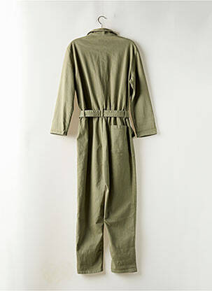Combi-pantalon col chemisier manches 3/4 vert ACQUAVERDE femme