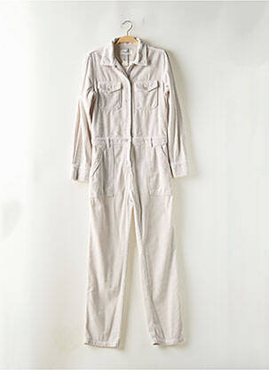 Combi-pantalon poches manches longues beige ACQUAVERDE femme