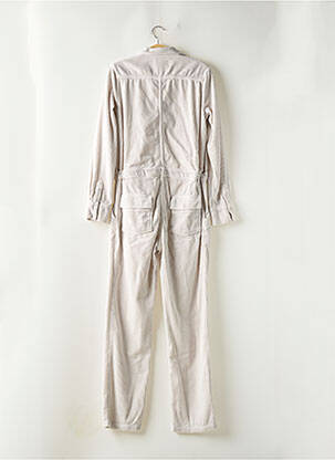 Combi-pantalon col chemisier manches longues beige ACQUAVERDE femme